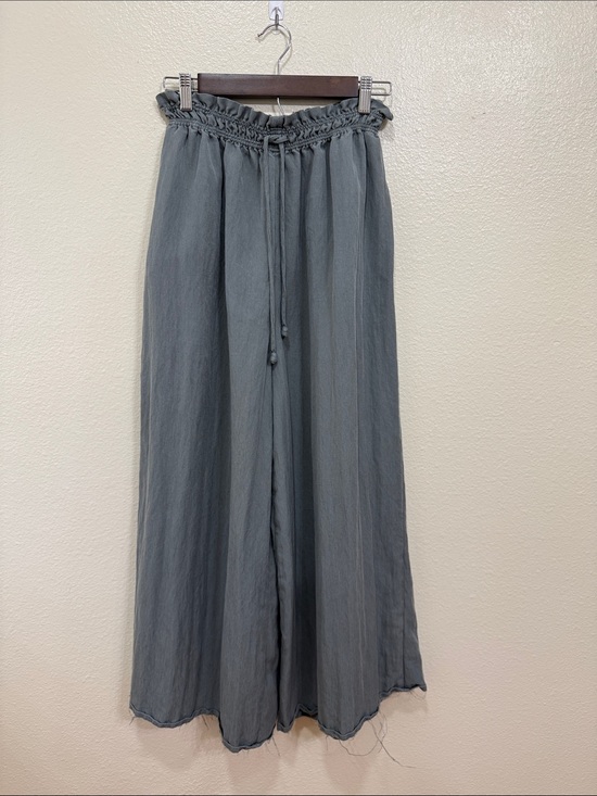 Zara Pants - Zara High Waisted Drawstring Cinched Waist Wide Baggy Casual Pants Size Large